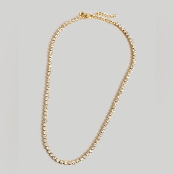 Madewell The Tennis Collection Bezel Set Crystal Necklace - Picture 1 of 7